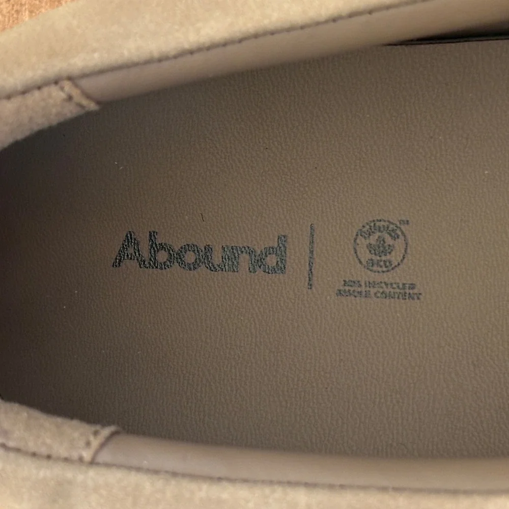 ABOUND Suede Loafer Sneakers Taupe Men Size 12 Slip On Mock Toe Casual Comfort